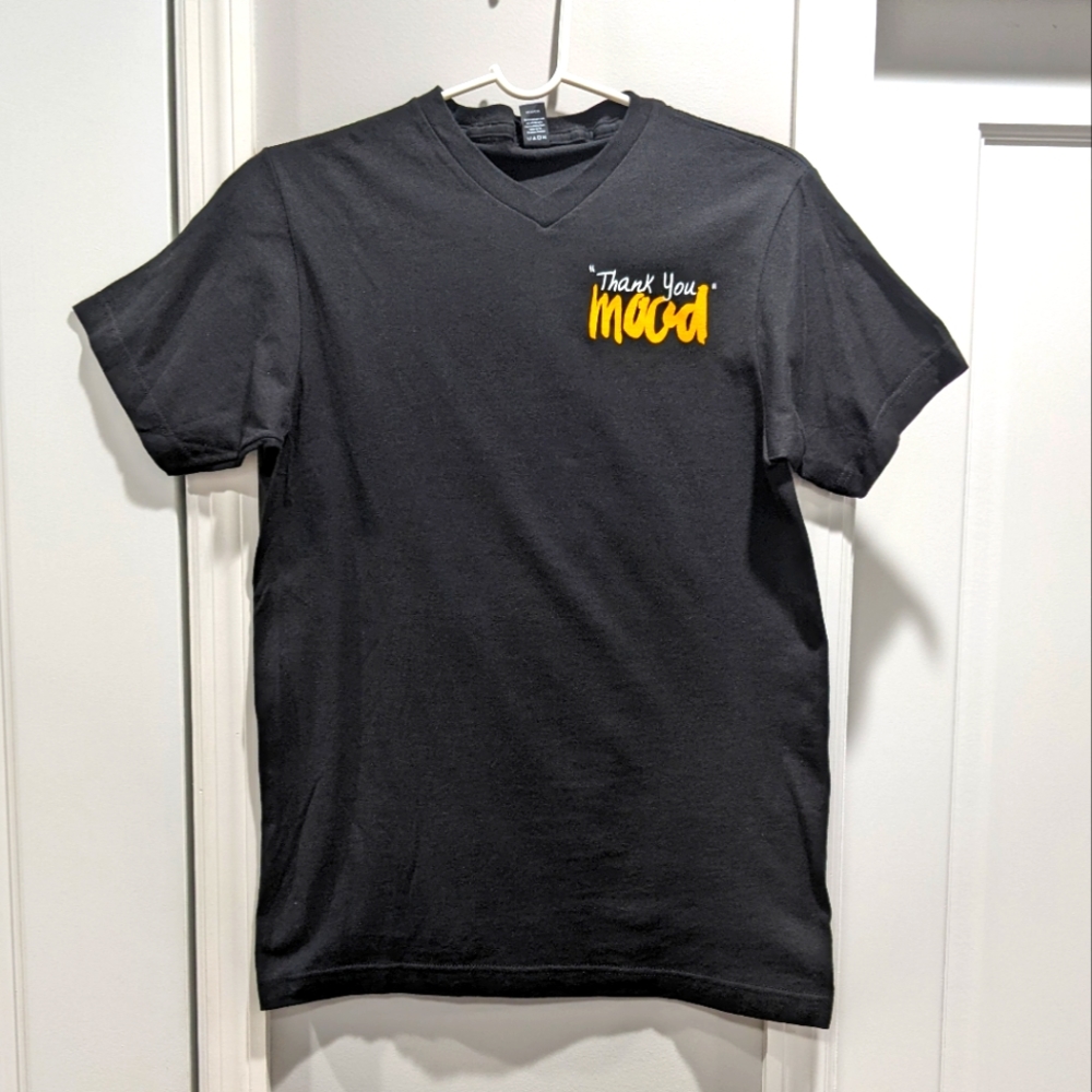 Mood "Thank You" Black T-shirt 100% Ringspun Cotton